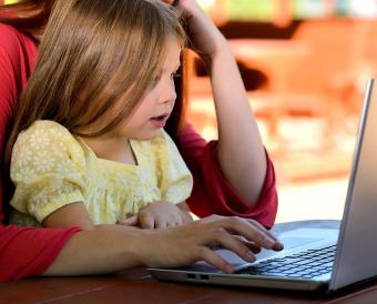 Child on computer