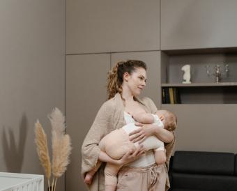 baby being breast fed